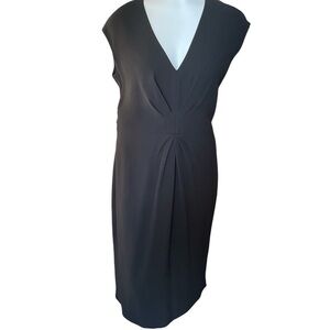 Anne Klein Black Dress with V-Neck sz 6